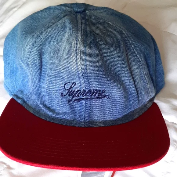 Supreme Washed Denim Fitted 6- Panel *SS13*